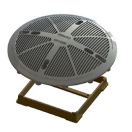 Grade 15x15 com Tampa FSB e base latão para Piscinas de Alvenaria - Sodramar