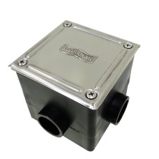 Caixa de passagem com tampa em inox - Sodramar