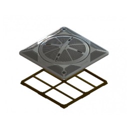 Grade 30x30 com Tampa FSB e base latão para Piscinas de Alvenaria - Sodramar